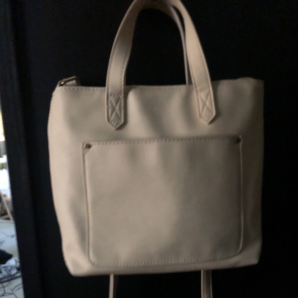 Cream color satchel